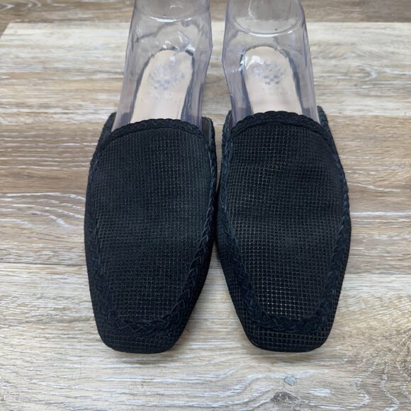 Vince Camuto X Almost Ready Braided Black Mules Women's Size 9.5 - Picture 2 of 6
